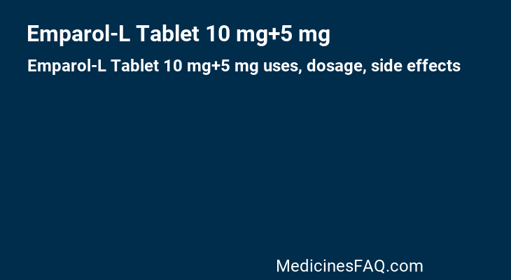 Emparol-L Tablet 10 mg+5 mg