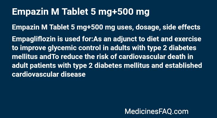 Empazin M Tablet 5 mg+500 mg