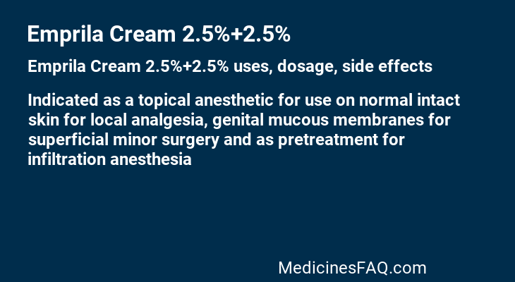 Emprila Cream 2.5%+2.5%