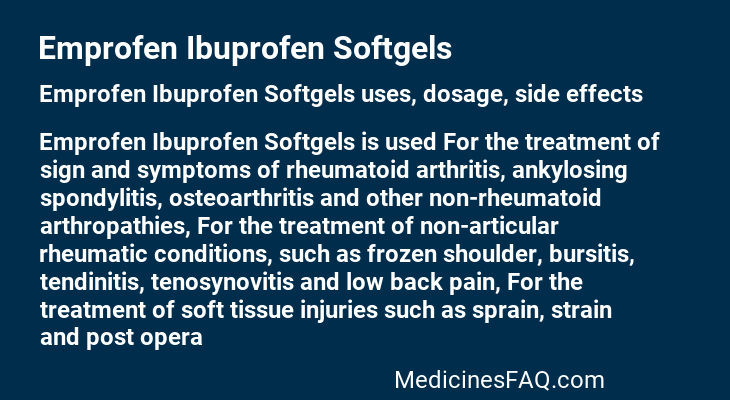 Emprofen Ibuprofen Softgels