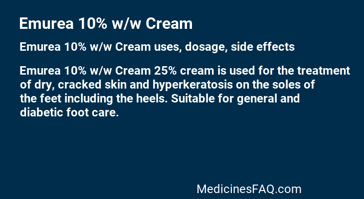 Emurea 10% w/w Cream