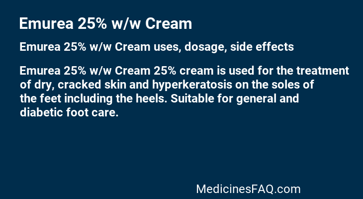 Emurea 25% w/w Cream