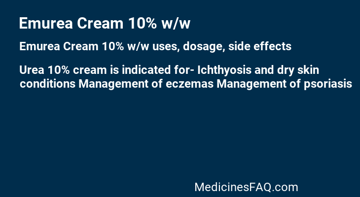 Emurea Cream 10% w/w