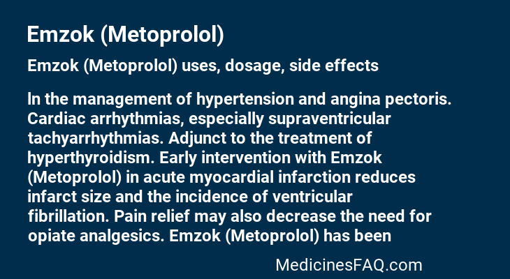 Emzok (Metoprolol)