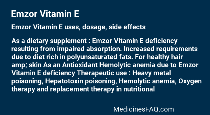 Emzor Vitamin E