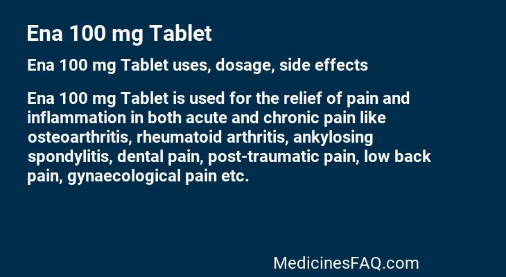 Ena 100 mg Tablet