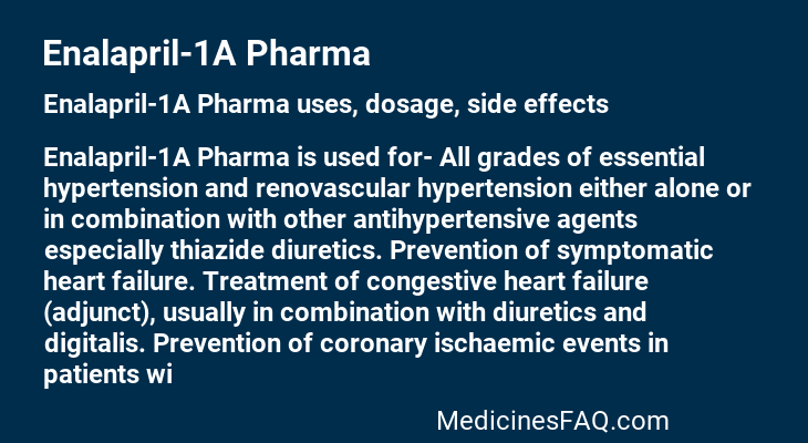 Enalapril-1A Pharma