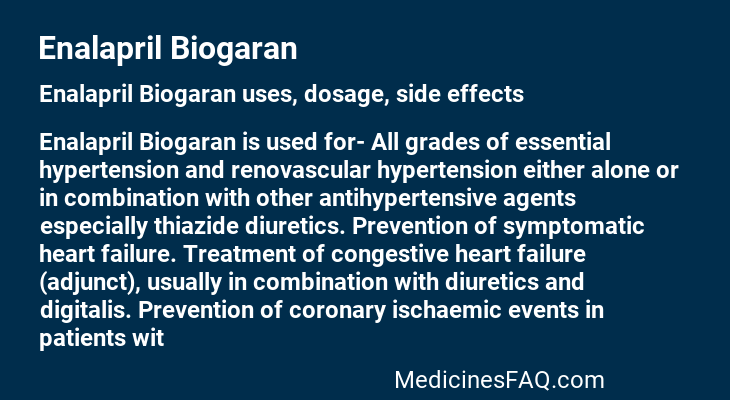 Enalapril Biogaran