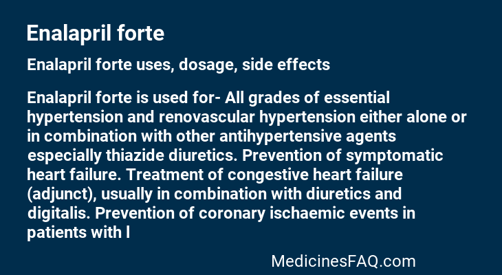 Enalapril forte