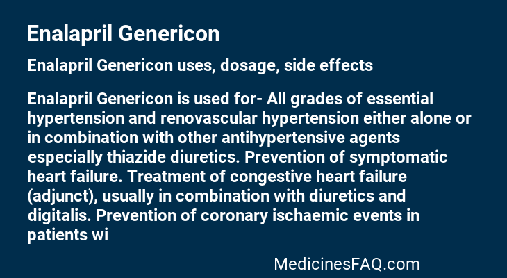 Enalapril Genericon