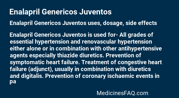 Enalapril Genericos Juventos