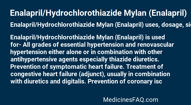 Enalapril/Hydrochlorothiazide Mylan (Enalapril)