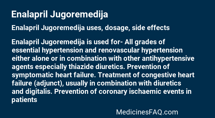 Enalapril Jugoremedija