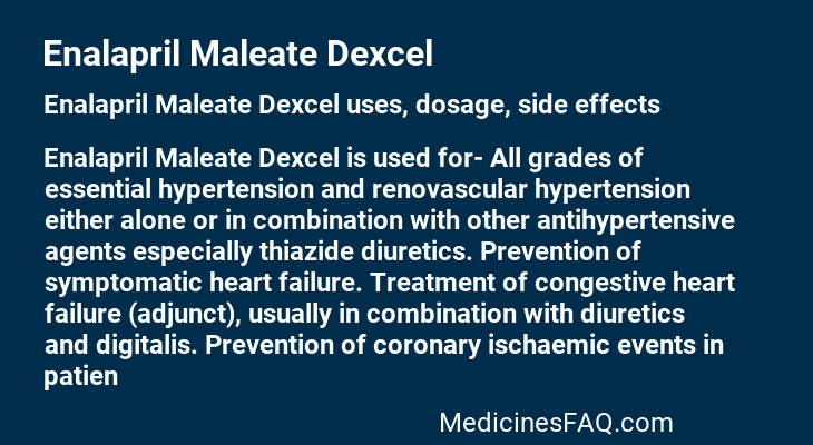 Enalapril Maleate Dexcel