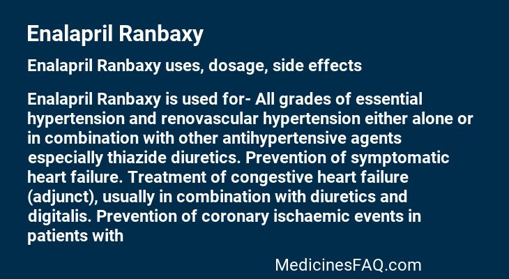 Enalapril Ranbaxy