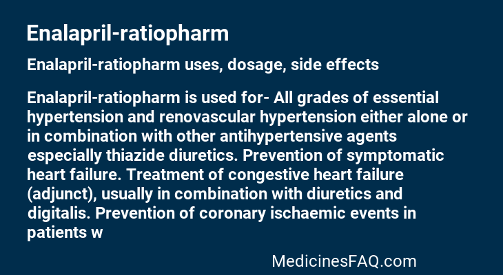 Enalapril-ratiopharm