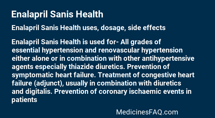 Enalapril Sanis Health