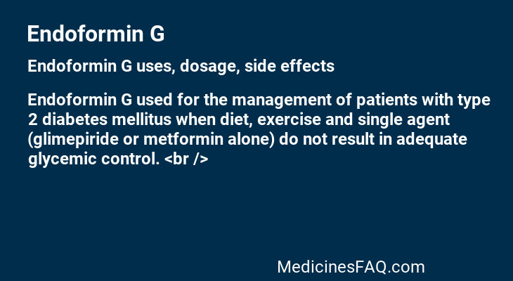 Endoformin G