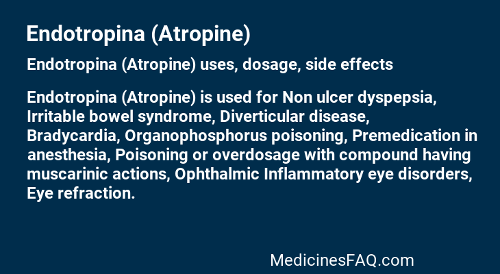 Endotropina (Atropine)