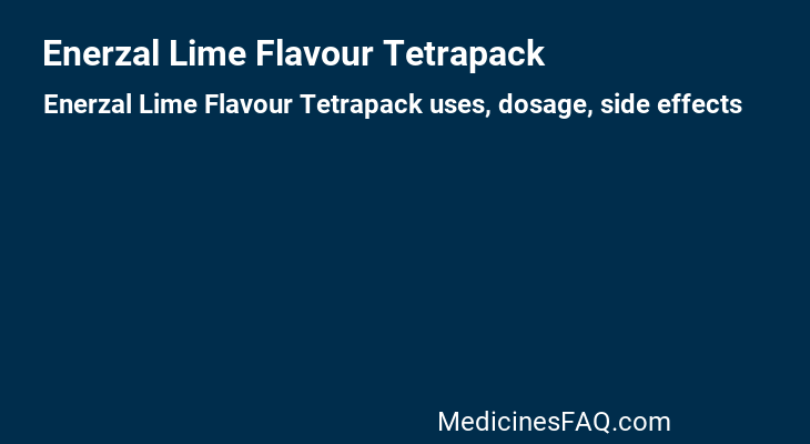 Enerzal Lime Flavour Tetrapack