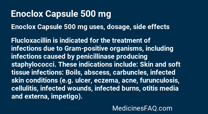Enoclox Capsule 500 mg