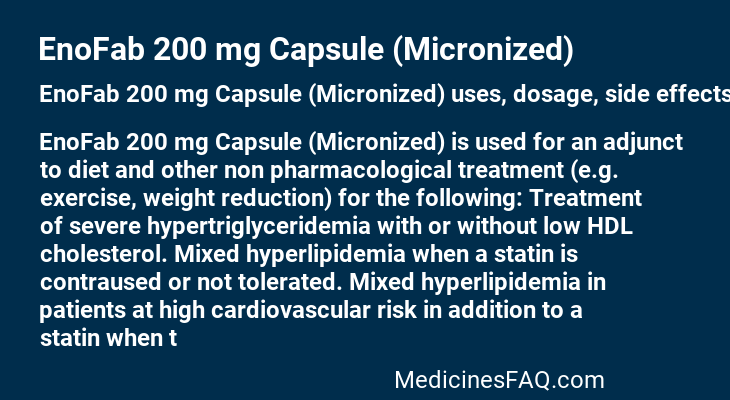 EnoFab 200 mg Capsule (Micronized)