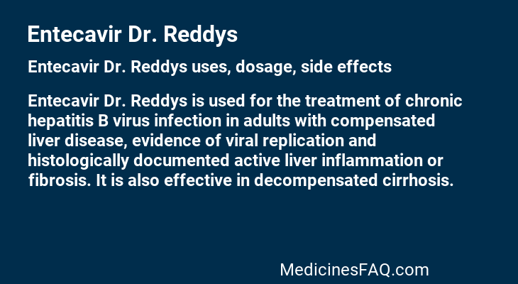 Entecavir Dr. Reddys