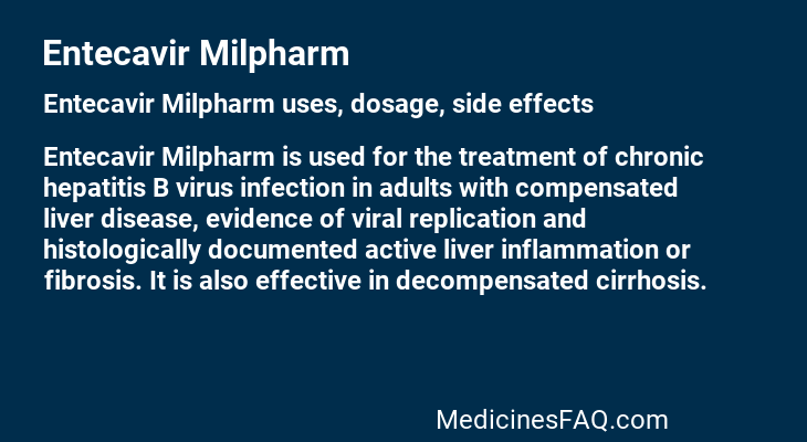 Entecavir Milpharm