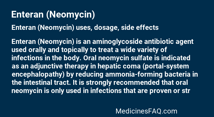 Enteran (Neomycin)