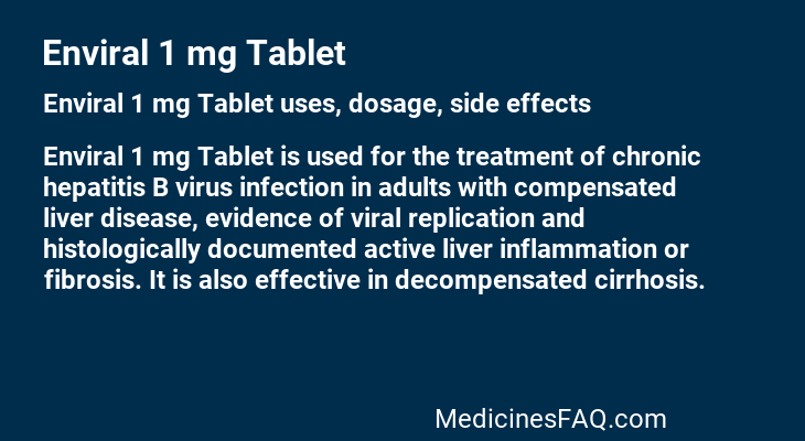 Enviral 1 mg Tablet