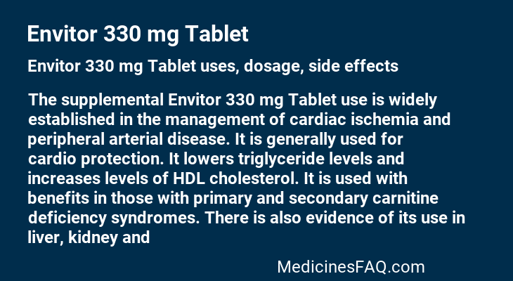 Envitor 330 mg Tablet