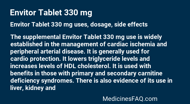 Envitor Tablet 330 mg