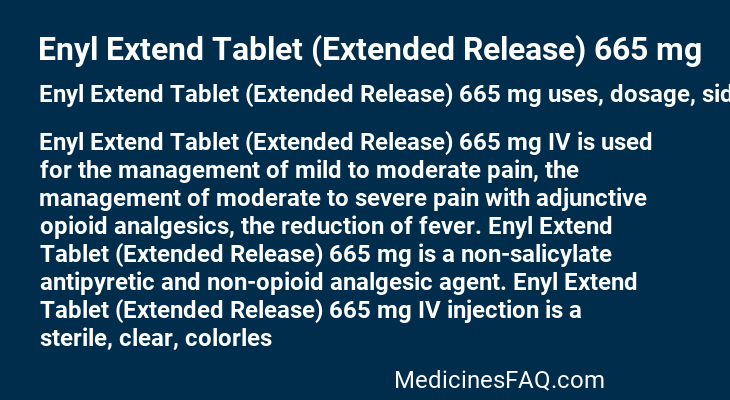 Enyl Extend Tablet (Extended Release) 665 mg