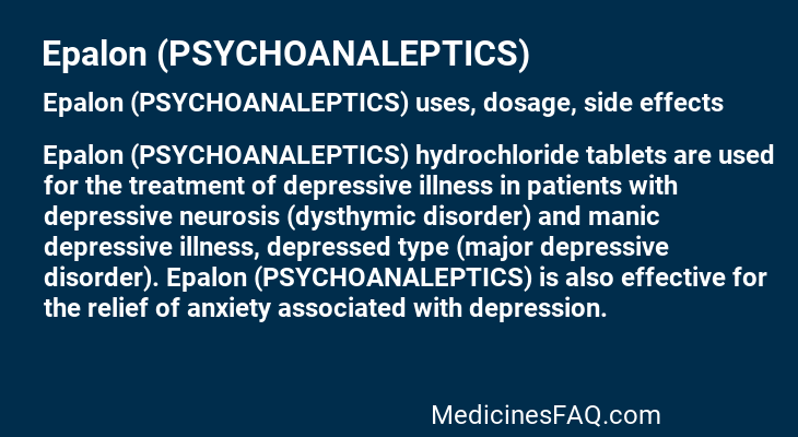 Epalon (PSYCHOANALEPTICS)