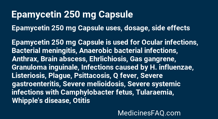 Epamycetin 250 mg Capsule