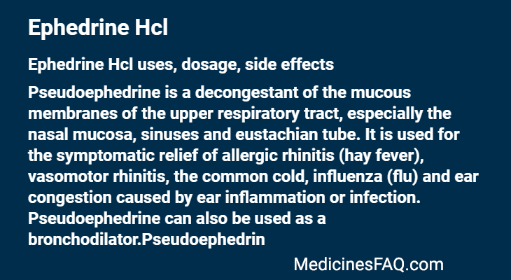 Ephedrine Hcl