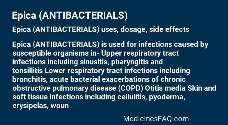 Epica (ANTIBACTERIALS)