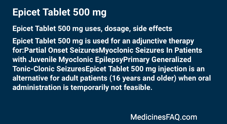 Epicet Tablet 500 mg