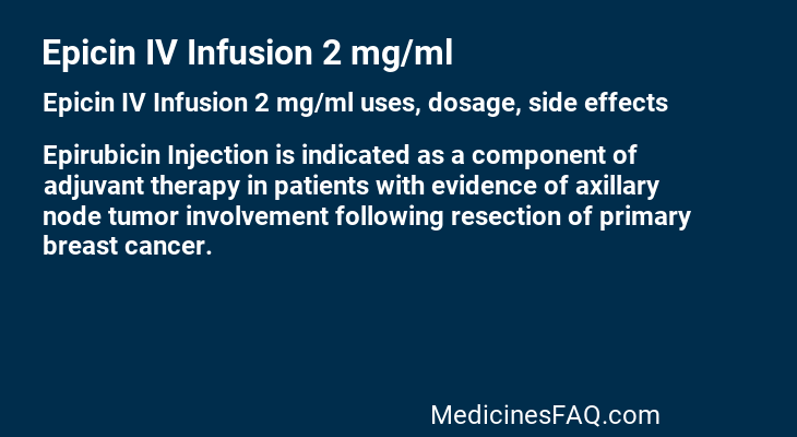 Epicin IV Infusion 2 mg/ml