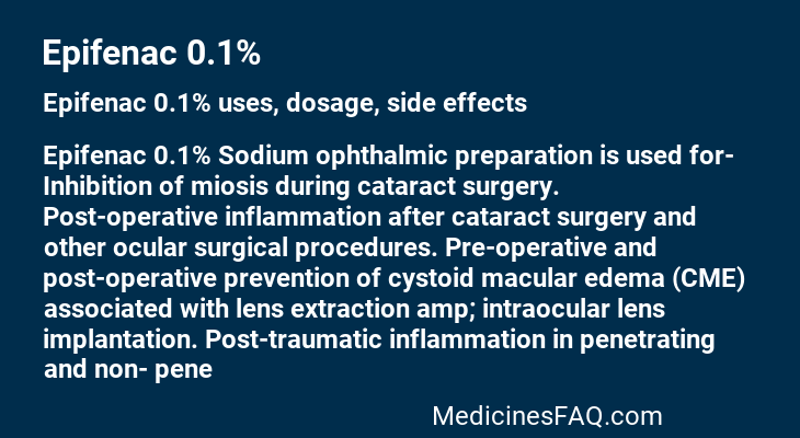 Epifenac 0.1%