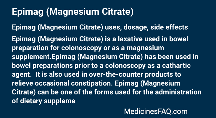 Epimag (Magnesium Citrate)