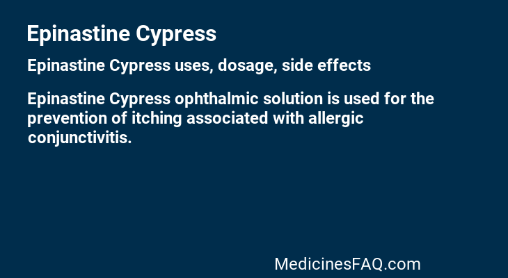 Epinastine Cypress