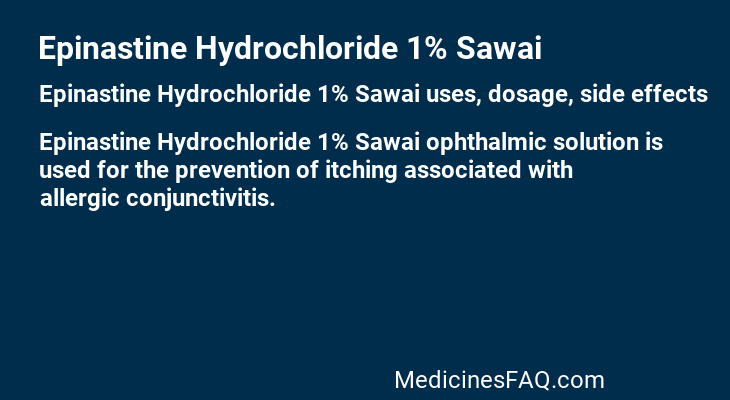 Epinastine Hydrochloride 1% Sawai