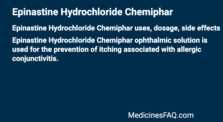 Epinastine Hydrochloride Chemiphar