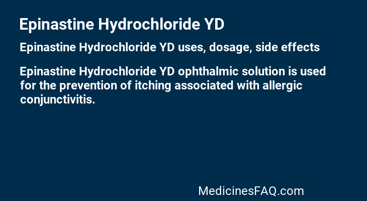 Epinastine Hydrochloride YD