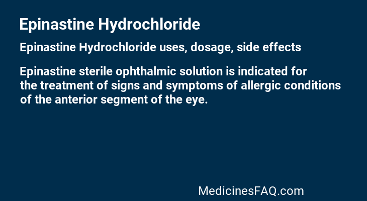 Epinastine Hydrochloride