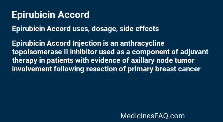 Epirubicin Accord