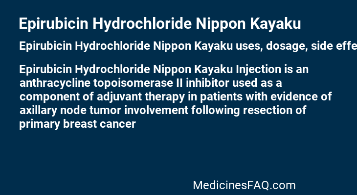 Epirubicin Hydrochloride Nippon Kayaku