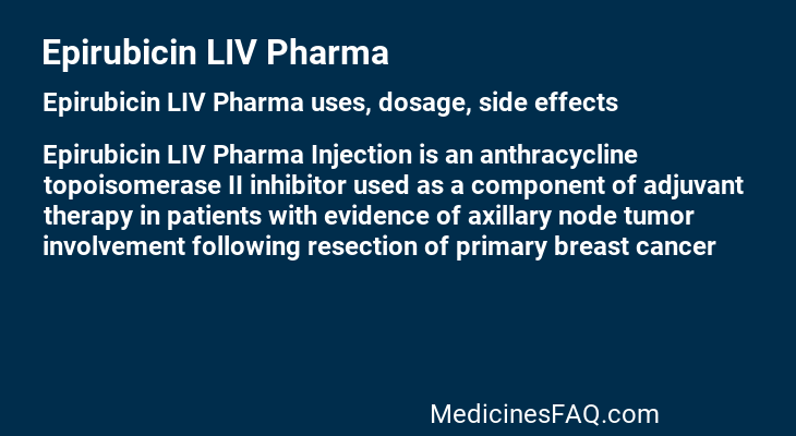 Epirubicin LIV Pharma