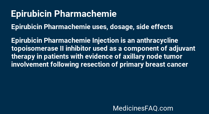 Epirubicin Pharmachemie